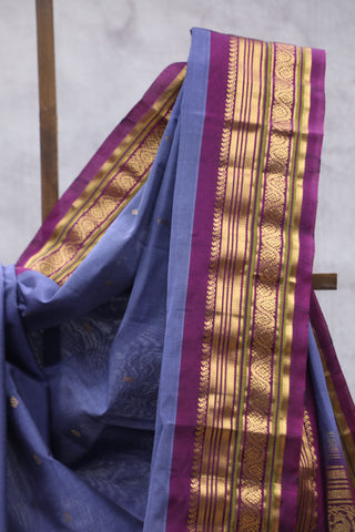 Violet Gadwal Cotton Silk Saree - SRVGCSS28