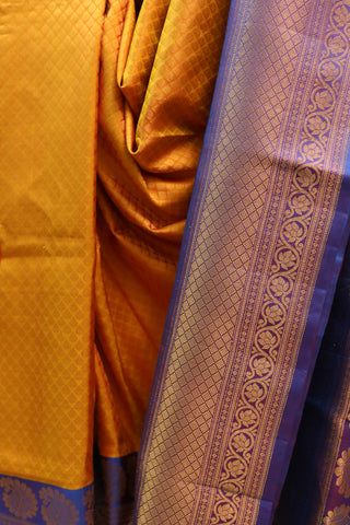 Yellow Gadwal Silk Saree - SRYGSS262