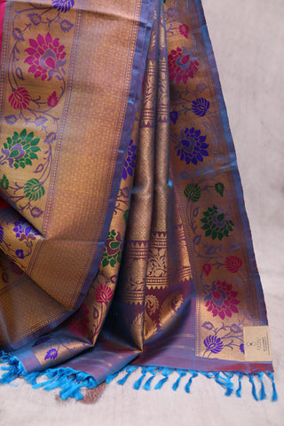 Rani Pink Gadwal  Silk Saree - SRRPGSS316