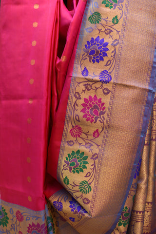 Rani Pink Gadwal  Silk Saree - SRRPGSS316