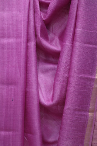 Lavender-Pink Tissue Tussar Silk Saree-SRLPTTSS161