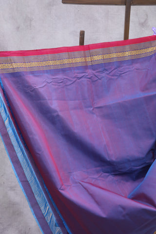 Red Gadwal Cotton Silk Saree - SRRGCSS53