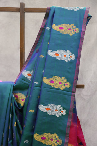 Peacock Gadwal Silk Saree - SRPGSS290