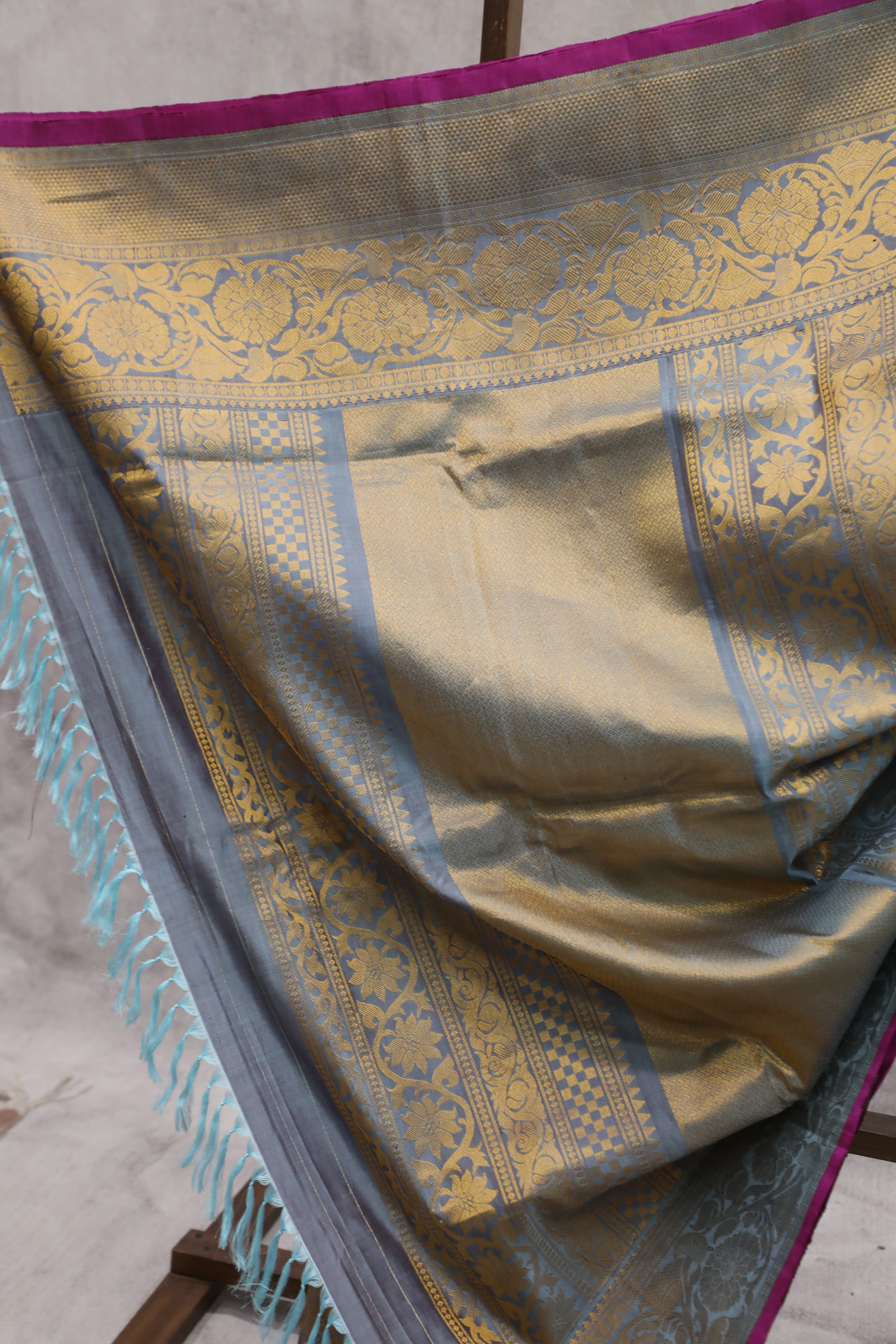 Brown Gadwal Silk Saree - SRBGSS289