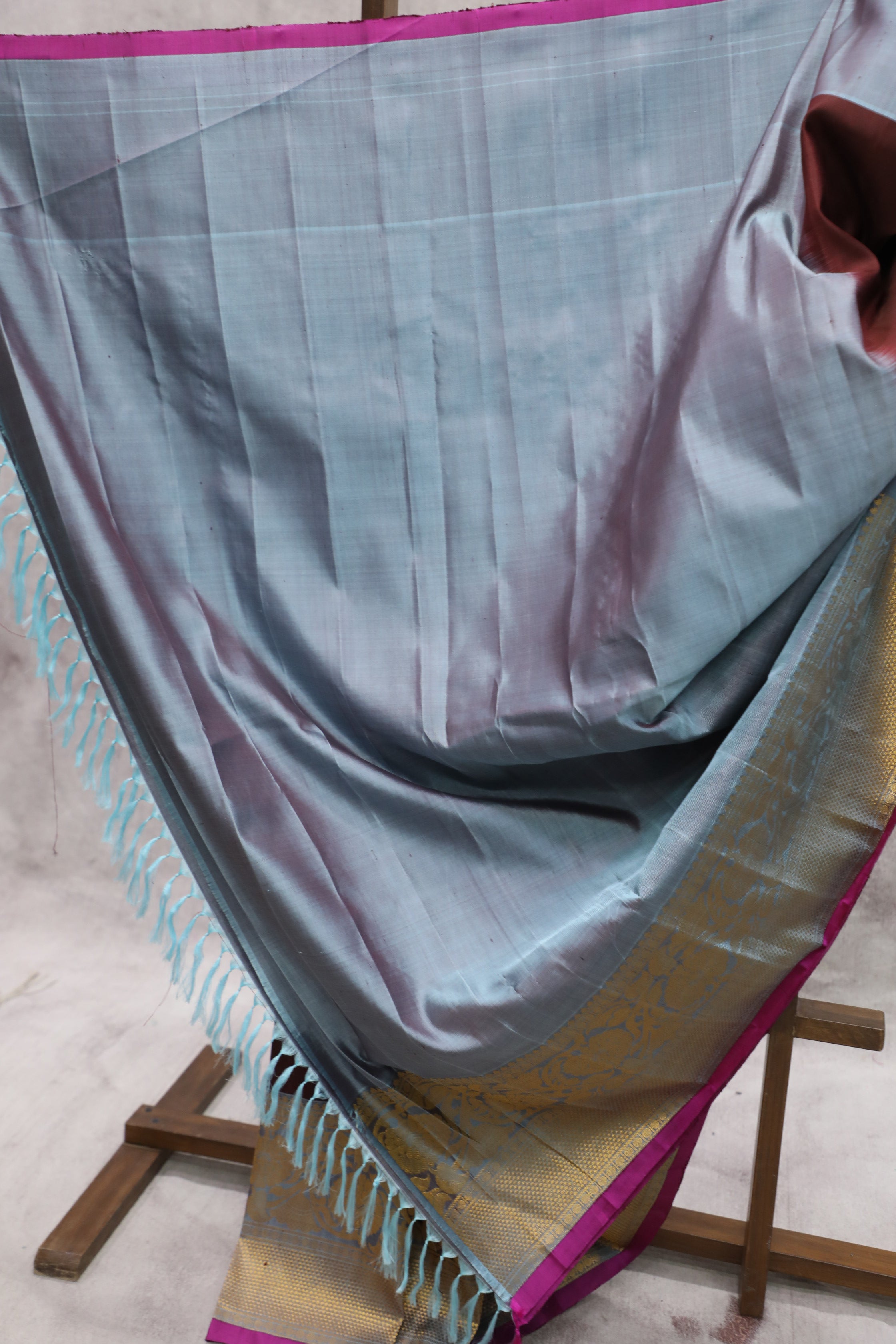 Brown Gadwal Silk Saree - SRBGSS289