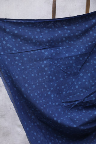 Indigo HBP Cotton Saree - SRICS1892