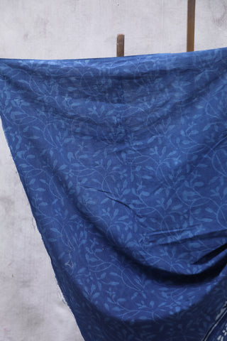 Indigo HBP Cotton Saree - SRICS1891