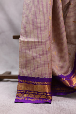 Peach Gadwal Cotton Silk Saree - SRPGCSS03