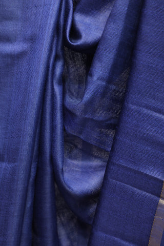 Blue Tissue Tussar Silk Saree-SRBTTSS161