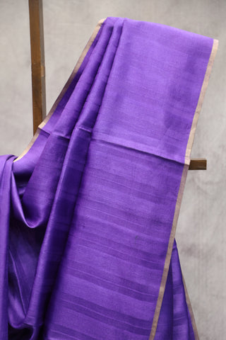 Purple Tussar Silk Saree - SRGKTSS112EX