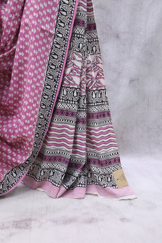 Pink HBP Cotton Saree - SRPCS1883