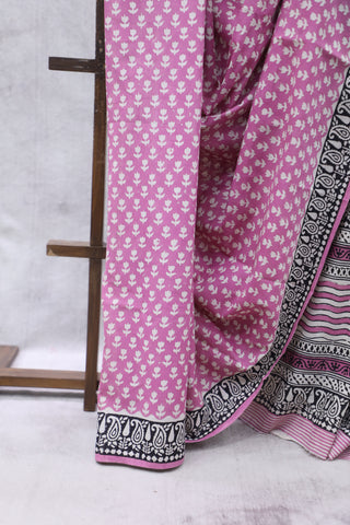 Pink HBP Cotton Saree - SRPCS1883