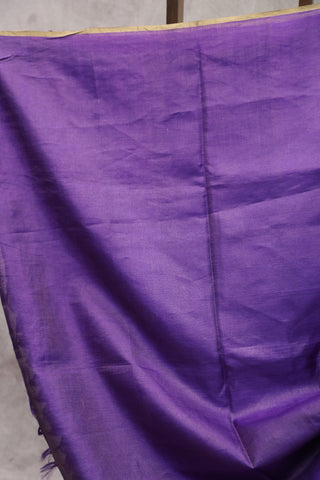 Purple Tussar Silk Saree - SRGKTSS112EX