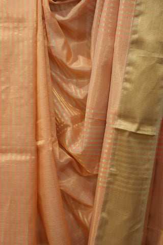 Peach Tissue Maheshwari Saree - SRPTMS144EX