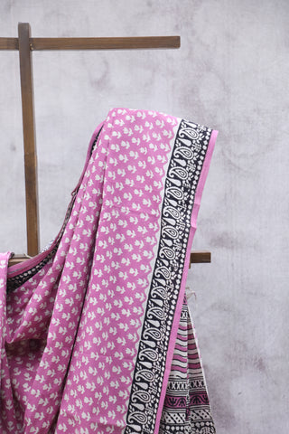 Pink HBP Cotton Saree - SRPCS1883