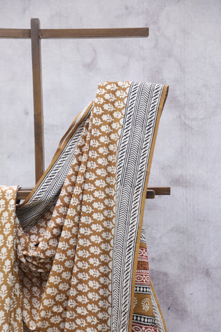 Bronze HBP Cotton Saree - SRBCS1886