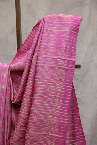 Pink Tussar Silk Saree - SRGKTSS120EX