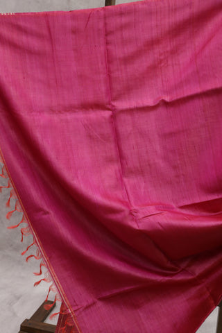 Pink Tussar Silk Saree - SRGKTSS122EX