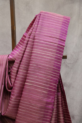 Pink Tussar Silk Saree - SRGKTSS123EX