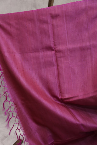 Pink Tussar Silk Saree - SRGKTSS123EX