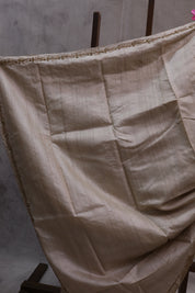 Cream Zardosi Tussar Silk Saree-SRCZTSS17