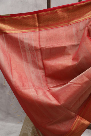 Brown Maheshwari Tissue Silk Saree - SRBSMTSS196