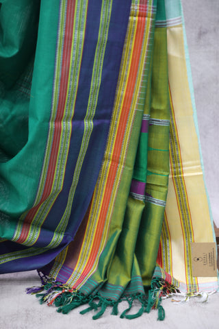 Green Cotton Ilkal Saree -SRGCIS429