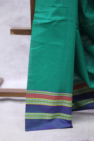 Green Cotton Ilkal Saree -SRGCIS429