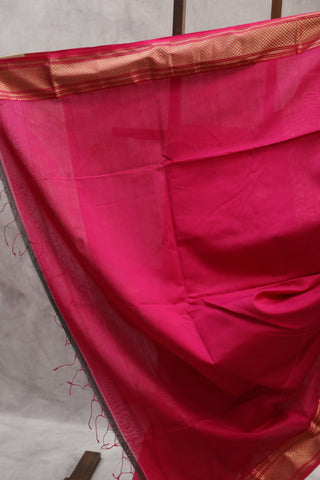 Pink Maheshwari Tissue Silk Saree - SRPMTSS236