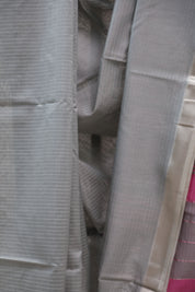 Grey Maheshwari Saree - SRGMS241