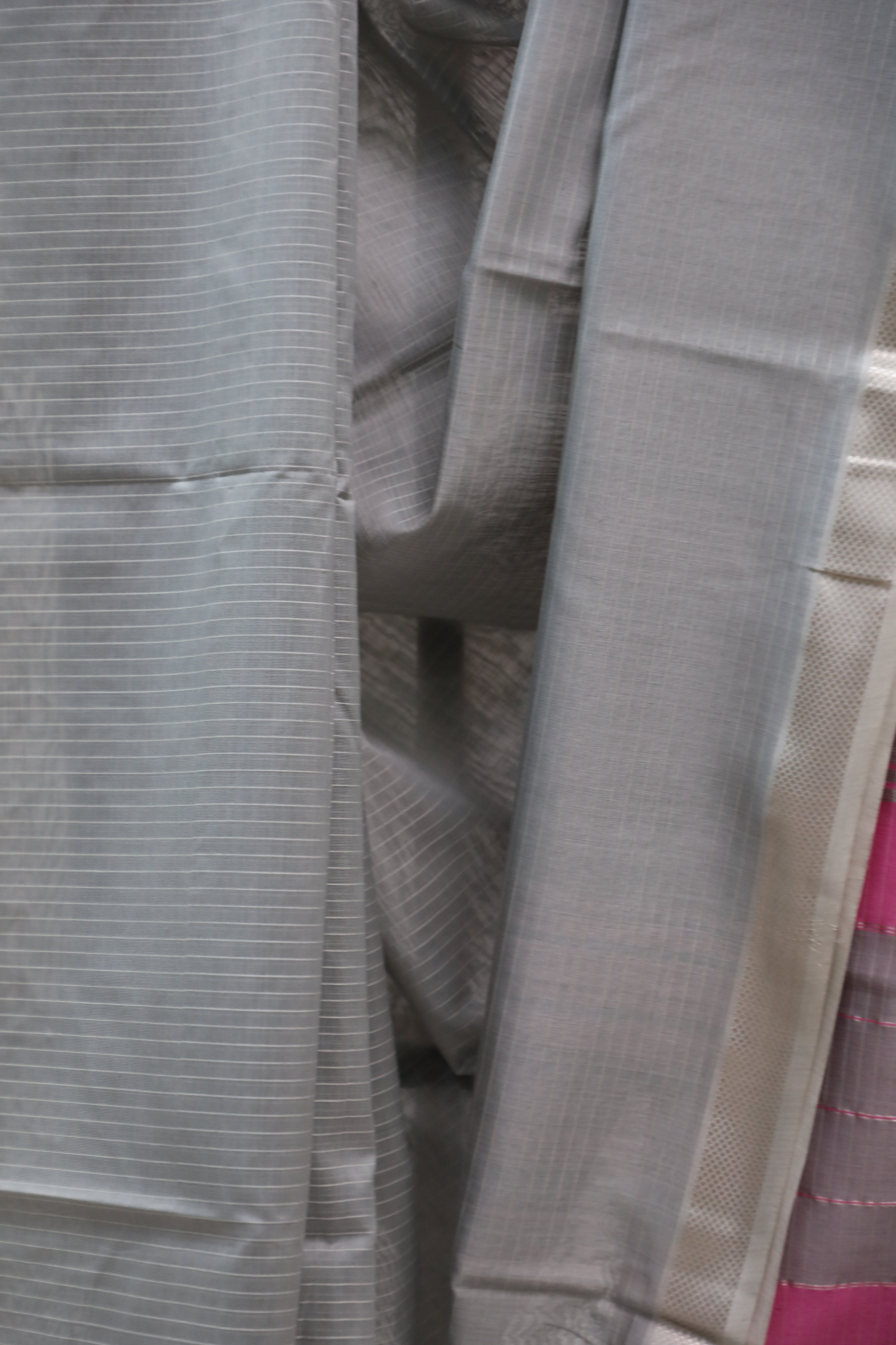 Grey Maheshwari Saree - SRGMS241