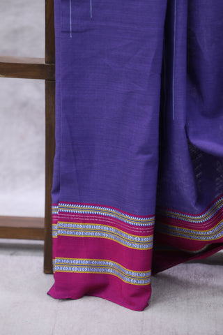 Light Purple Ilkal Saree with Gayateri Bordar -SRLPCIS416