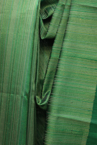 Green Raw Silk Saree - SRGRSS603