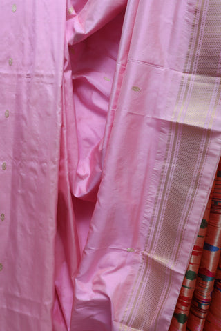 Baby Pink Silk Paithani Saree - SRBPSPS290