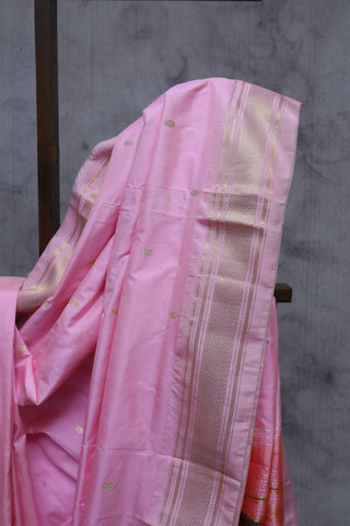 Baby Pink Silk Paithani Saree - SRBPSPS290