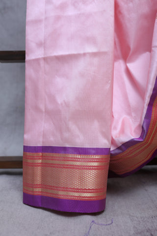 Baby Pink Silk Paithani Saree - SRBPSPS289