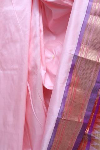 Baby Pink Silk Paithani Saree - SRBPSPS289