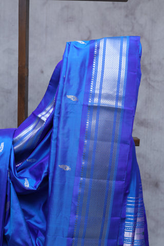 Royal Blue Silk Paithani Saree - SRRBSPS308