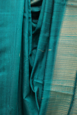 Turquoise Raw Silk Saree - SRTRSS400EX