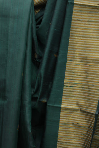 Green Raw Silk Saree - SRGRSS18EX