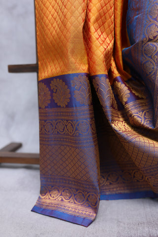 Mustard Gadwal Silk Saree - SRMGSS344