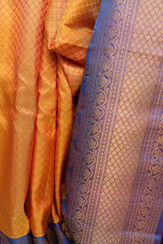 Mustard Gadwal Silk Saree - SRMGSS344