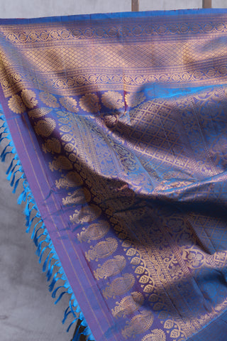 Mustard Gadwal Silk Saree - SRMGSS344