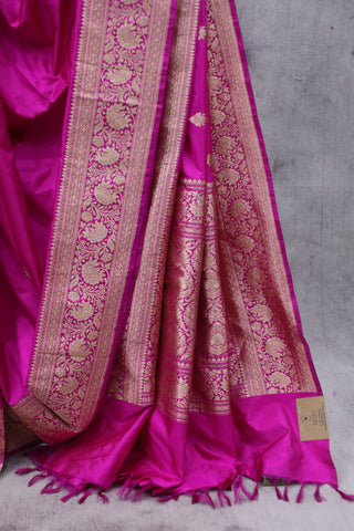 Pink Banarasi Silk Saree-SRPBSS532