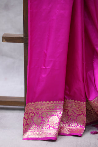 Pink Banarasi Silk Saree-SRPBSS532