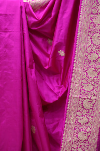 Pink Banarasi Silk Saree-SRPBSS532