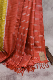 Yellow Pochampalli Silk Ikat Saree-SRYSIS46