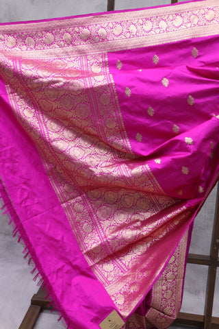 Pink Banarasi Silk Saree-SRPBSS532