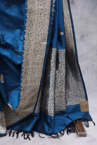 Teal Banarasi Silk Saree - SRTBSS531