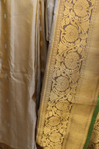 Beige Gadwal Silk Saree - SRBGSS286